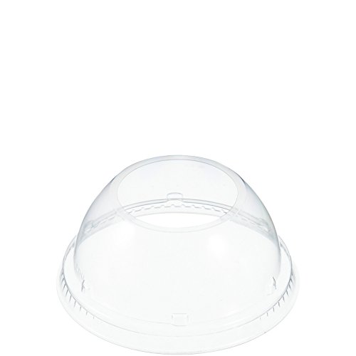 Dart 16LCDHX Clear Dome Lid with Ex Lg Hole (Case of 1000)