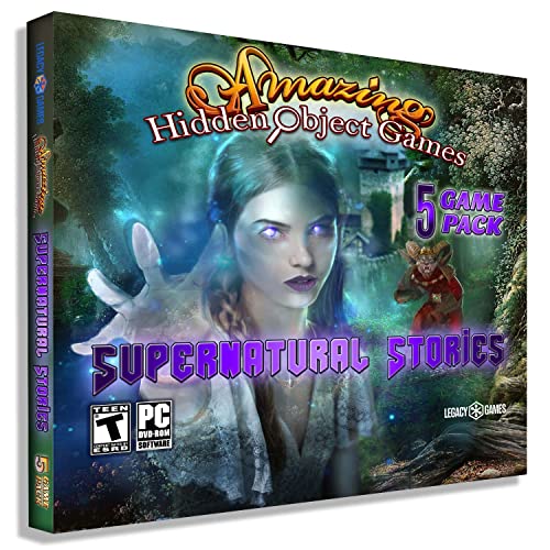 Legacy Games Amazing Hidden Object Games for PC: Supernatural Stories Vol. 1 (5 Game Pack) – PC DVD with Digital Download Codes