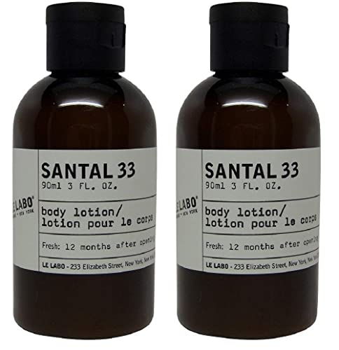 Le Labo Santal 33 Body Lotion – lot of 2 each 3oz bottles-Total of 6oz