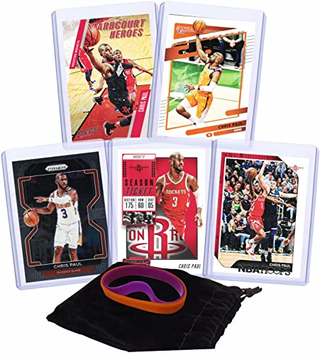 Chris Paul Basketball Cards Assorted (5) Bundle – Oklahoma City Thunder Trading Cards