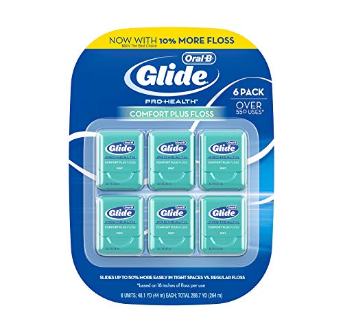 Oral-B Glide Comfort Plus Mint-Flavored Floss, 6 pk. AS