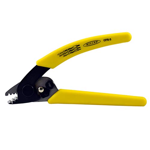 Miller CFS-3 Series Three-Hole Wire Stripper Tool for Working Technicians, Electricians, and Installers, Safe Cable-Splicing Tool, Easily Portable Wire Stripper, 4.2 Ounces