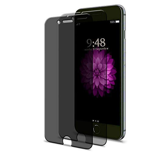 [2 Pack] iPhone 6 Plus / 6s Plus Privacy Screen Protector, GPROVA [Anti Spy][Anti-Glare][Anti-Fingerprint][Anti-Scratch] No Bubble Ballistic Tempered Glass HD 2.5D Curve Edge Screen Protector 5.5″