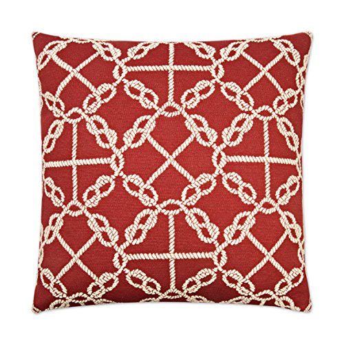 Canaan Company Decorative Pillow Van Ness Studio 2467-R Knots- Red