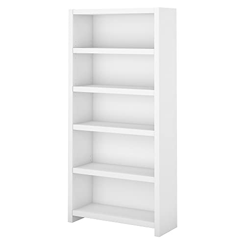 Office by kathy ireland Echo 5 Shelf Bookcase in Pure White