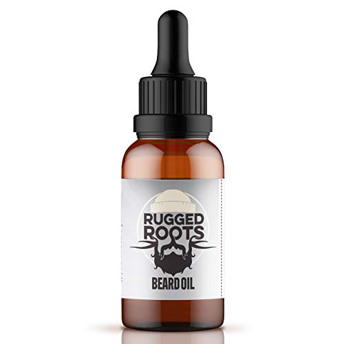 Rugged Roots Beard Oil and Conditioner Natural Beard Care Made with Tobacco Vanilla Scented Premium Oils- Softens Beard and Promotes Healthy Beard Growth-Small Gift for Men, Perfect Stocking Stuffer