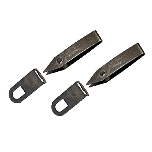 Uncle Bill’s Sliver Gripper Tweezers Black Oxide Steel w/Keychain Clip (2-Pack)