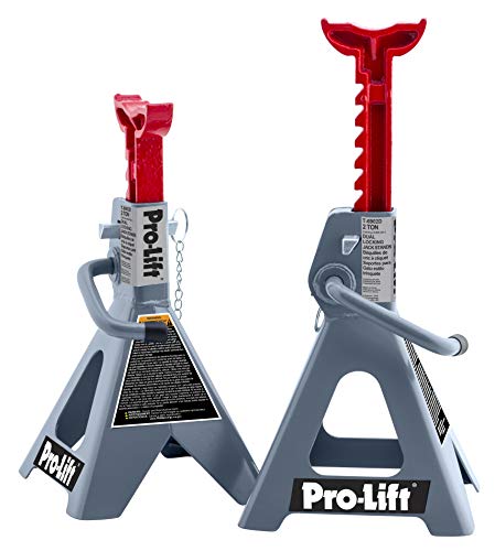 Pro-LifT T-6902D Double Pin Jack Stand – 2 Ton, 1 Pack , Gray