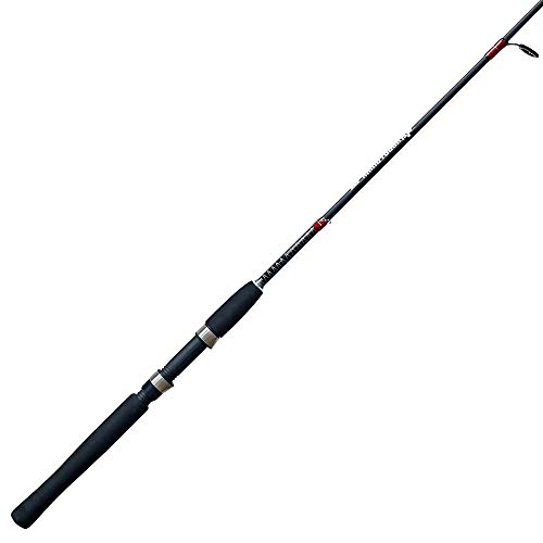 Zebco Rhino Tough Cross-Weave Glowtip Spinning Fishing Rod, 2-Piece with Heavy Duty Guides, 6-Foot 6-Inch Medium Power Fast Action, EVA Foam Handle RNGS662MB.PB2