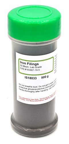 Coarse Iron Filings, 1.1lb (500g), Laboratory-Grade, Made in USA and MSDS Available – The Curated Chemical Collection