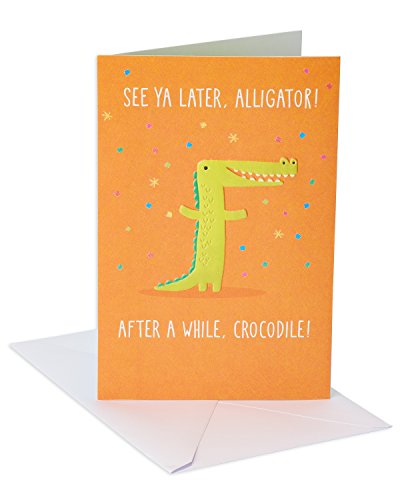 American Greetings Goodbye Card (See Ya Later Alligator)