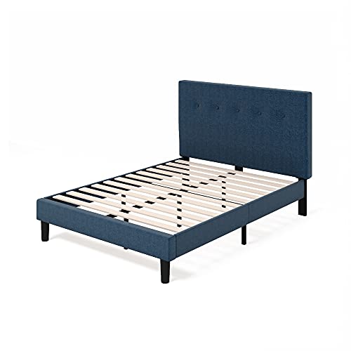 ZINUS Omkaram Upholstered Platform Bed Frame / Mattress Foundation / Wood Slat Support / No Box Spring Needed / Easy Assembly, King