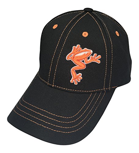 Frogger Golf Fly Dry Performance, Slide Buckle Ball Cap – One Size – Black/Orange