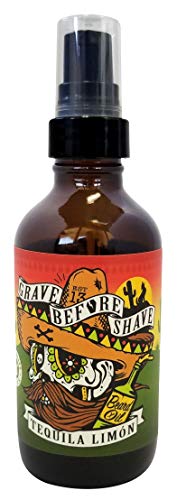 GRAVE BEFORE SHAVE™ Beard Oil (Tequila Limon Blend) 4 oz. Bottle