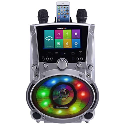 Karaoke USA WK760 All-in-One Multimedia Wi-Fi Karaoke System, Silver