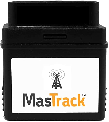 MasTrack OBD Real Time GPS Vehicle Tracker with Premium 1 Minute 12 Month Service and Backup Battery…