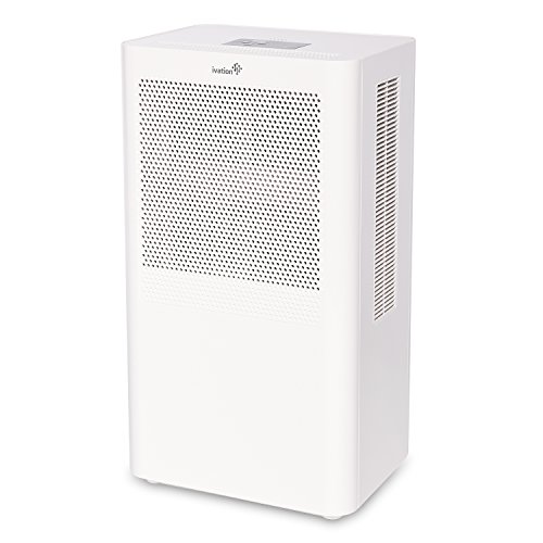 Ivation Small-Area Compact Dehumidifier With Continuous Drain Hose for Smaller Spaces, Attic and Closets- Thermo-Electric Technology, Small In Size, Quiet Operation – Removes 70oz of Water Per Day