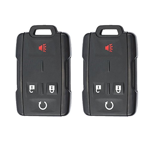 Keyecu Replacement Remote Key Shell Case Fob 4B for Chevrolet With FCC M3N-32337100,Just a key shell (Pair)