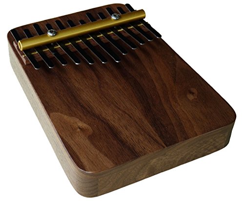 Zither Heaven Artisan Black Walnut 12 Note Thumb Piano with Black Walnut top made in the USA