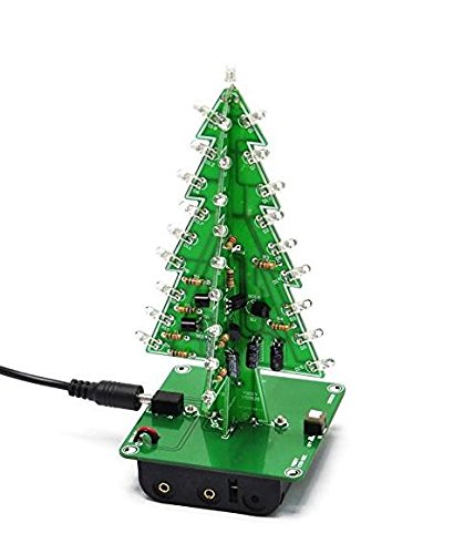 NWFashion DIY PCB Kits MK130 3D Christmas Tree Home&Garden Decoration