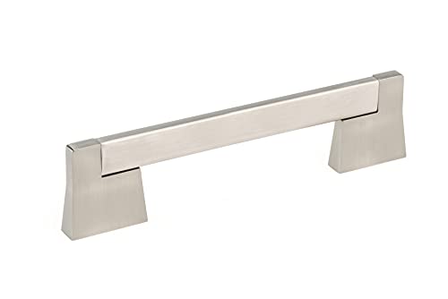 Richelieu Hardware BP8727128195 Manhattan Collection 5 1/32 in (128 mm) Center Brushed Nickel Contemporary Cabinet Pull