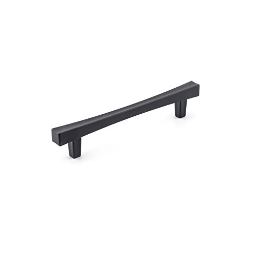 Richelieu Hardware BP7227128900 Westmount Collection 5-in (128 mm) Center-to-Center, Transitional Cabinet Pull, Matte Black
