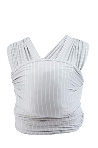Ergobaby Aura Baby Carrier Wrap for Newborn to Toddler (8-25 Pounds), Grey Stripes, One Size (Pack of 1) | The Storepaperoomates Retail Market - Fast Affordable Shopping