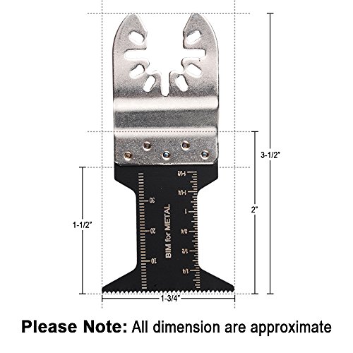 HIFROM (4 Set) Bi-Metal Wood Precision Oscillating Multitool Quick Release Saw Blades Compatible with Fein Multimaster Porter Cable Bosch Dremel Craftsman Multi Tool | The Storepaperoomates Retail Market - Fast Affordable Shopping