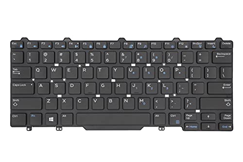 Replacement Keyboard for Dell Latitude E3340 E5450 E5470 E7450 E7470, Latitude 3340 7350 Laptop Without Pointer No Backlight US Layout