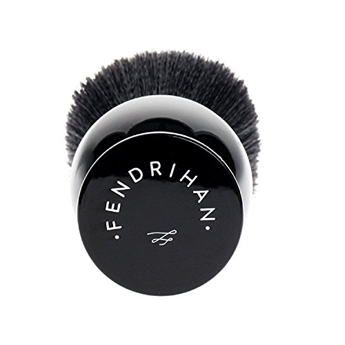 Fendrihan Black and White Synthetic Shaving Brush with Resin Handle for Personal and Professional Shaving (Knot: 24 mm) | The Storepaperoomates Retail Market - Fast Affordable Shopping