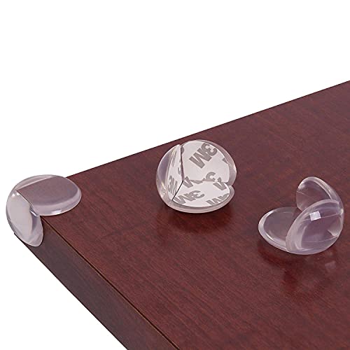 Baby Ziz Clear Plastic Corner Protector (Set of 12) Child Proof Furniture Bumpers with 3M Stickers | Childproofing Safety Corners Guards | Kids Proofing Cushion Table Counter Edge Protectors