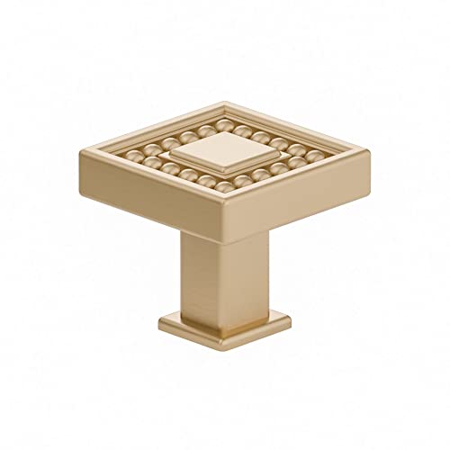 Richelieu Hardware BP87953333CHBRZ Torcello Collection 1 5/16 in (33 mm) x 1 5/16 in (33 mm) Champagne Bronze Transitional Cabinet Knob Champagne Bronze Finish