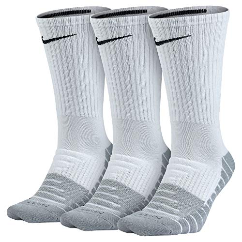 Nike Unisex Everyday Max Cushion Crew Training Sock (3 Pair) (L, 100)