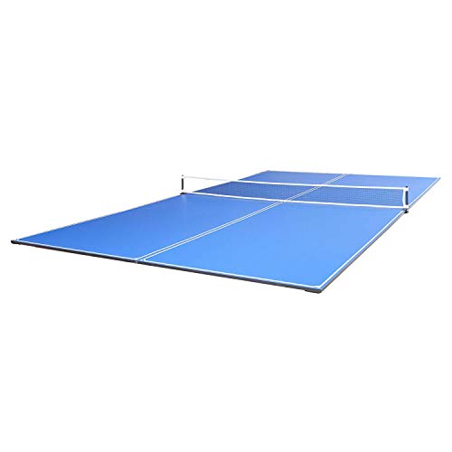 JOOLA Tetra – 4 Piece Ping Pong Table Top for Pool Table – Includes Ping Pong Net Set – Full Size Table Tennis Conversion Top for Billiard Tables – Easy Assembly & Compact Storage – Incl. Foam Backing