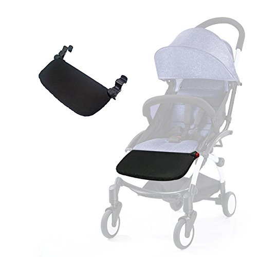 Stroller Footrest 16Cm Accessories for Babyzen Yoyo Yoya Baby Time Feet Extension Infant Pram Footboard (Black)