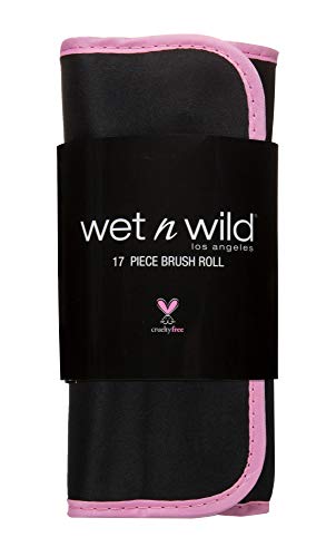 Makeup Brush Set By Wet n Wild Brush Roll 17 Piece Collection