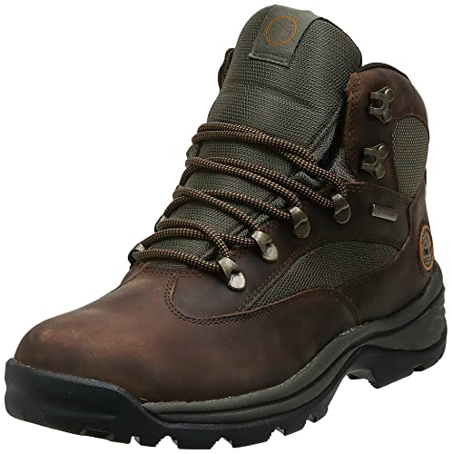 Timberland mens Chocorua Trail Mid Waterproof hiking boots, Dark Brown Full-grain, 13 US