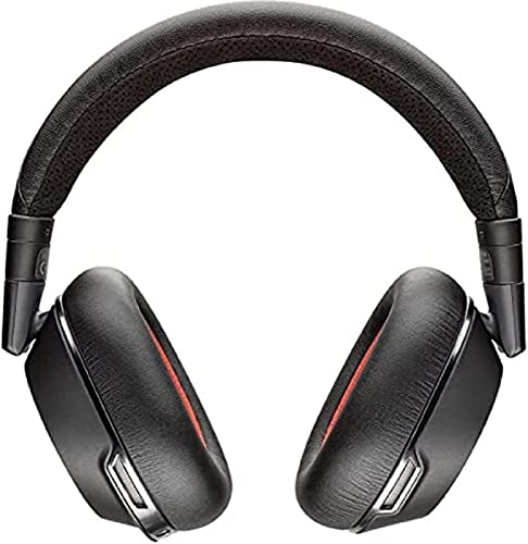 Plantronics – Voyager 8200 UC (Poly) – Bluetooth Dual-Ear (Stereo) Headset – USB-A Compatible to connect to your PC and Mac – Works with Teams, Zoom & more – Dual-Mode Active Noise Canceling