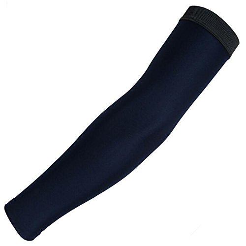 Sports Cooling Compression Arm Sleeves, UV Protection for Bike Hiking Golf Cycling Fishing Driving 1 Pair Navy XL