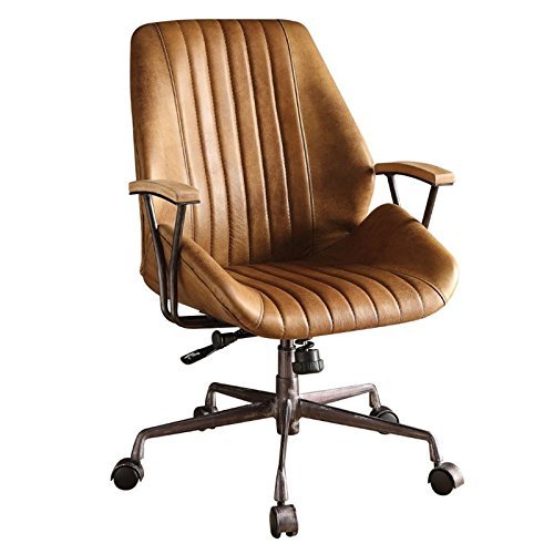 ACME Hamilton Executive Office Chair – 92412 – Coffee Top Grain Leather