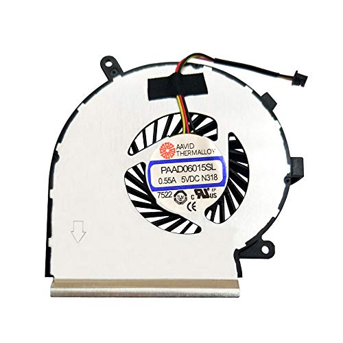 BAY Direct Laptop CPU Cooling Fan 3-Wire for MSI GE62 GE72 PE60 PE70 GL62 GL72 Compatible Part Number: PAAD06015SL (NOT GPU Fan)