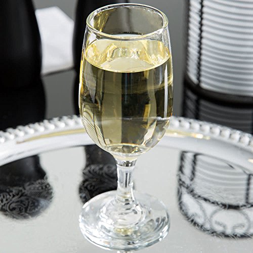 SET of 4, Libbey 3766 Embassy 6.5 oz Wine Glass w/Signature party picks