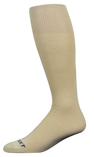 Pro Feet Polyester Multi-Sport Tube Socks, Vegas Gold, Large