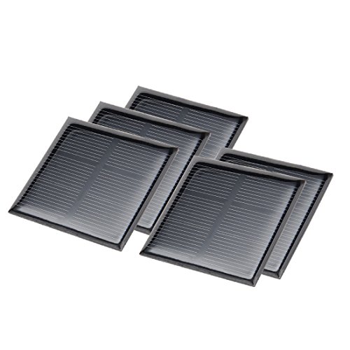 uxcell 5Pcs 1.5V Poly Mini Solar Cell Panel Module DIY for Light Toys Charger 52mm x 52mm