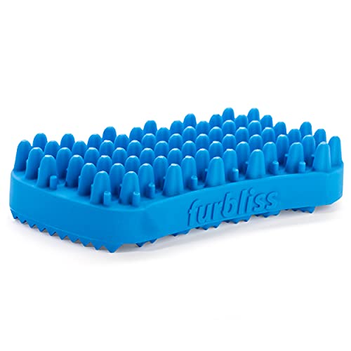 Furbliss Dog Brush for Grooming, Brushing and Bathing Dog & Cats, Great for the Bath Deshedding and Massaging Your Pet, 1 Soft Pet Brush – by Vetnique Labs (Short Hair Pet)