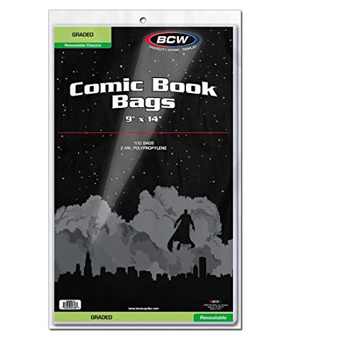 BCW Resealable Bag for Graded Comics – 9” x 14”