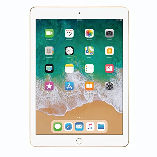 Apple iPad 9.7 with WiFi, 128GB- Gold (2017 Model) – (Renewed)
