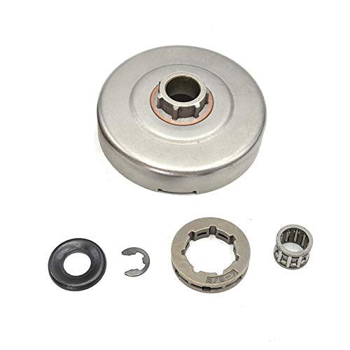 3/8″ 7T Clutch Drum Sprocket Bearing Washer Clip Kit for Husqvarna 365 362 371 372 XP 372XP Chainsaw