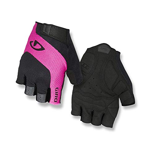 Giro Tessa Gel Womens Road Cycling Gloves – Black/Bright Pink (2023), Medium