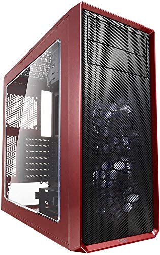 Fractal Design FD-CA-FOCUS-RD-W Focus G ATX Mid Tower Computer Case Mystic Red
